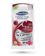 Dentek Complete Clean Flosspicks smallest spots stains plaque 3-in-1